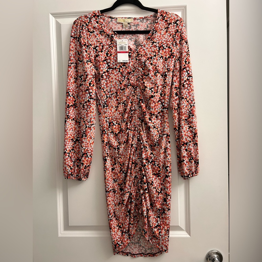 Michael Kors NWT Floral dress - Black, Red, White